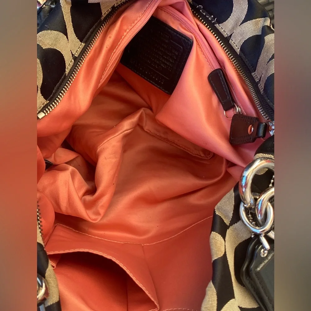 Coach Kristin Op Art Sateen Tote
